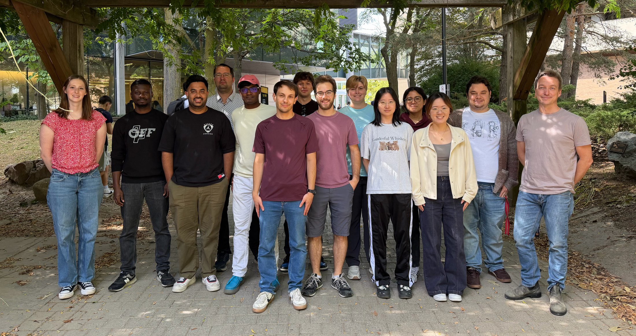 Members of the Localized Chemistry Lab outdoors on campus